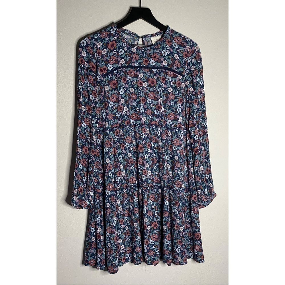 Knox Rose Floral Long Sleeve Tiered Dress Size XS